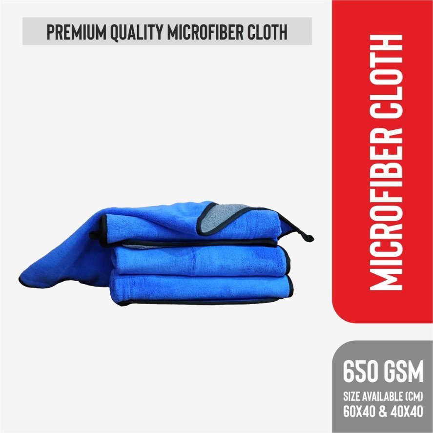 Microfiber Cloth 650 GSM (Blue) Auto Pickup